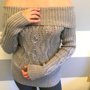 White House Black Market embellished sweater